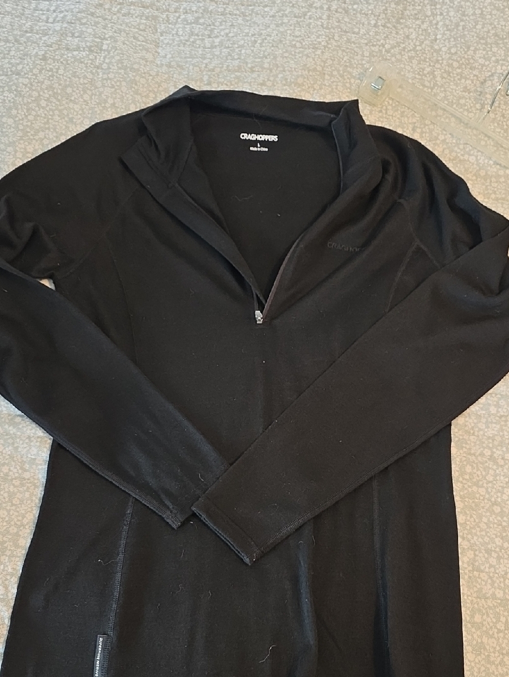 Craghoppers Black Long-Sleeve Half-Zip Top